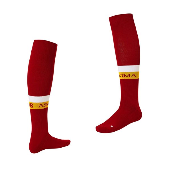 Heim Socken AS Roma 2021-2022 Günstige Fußballtrikots